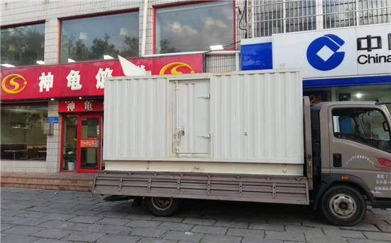 万全出租发电机施工案例